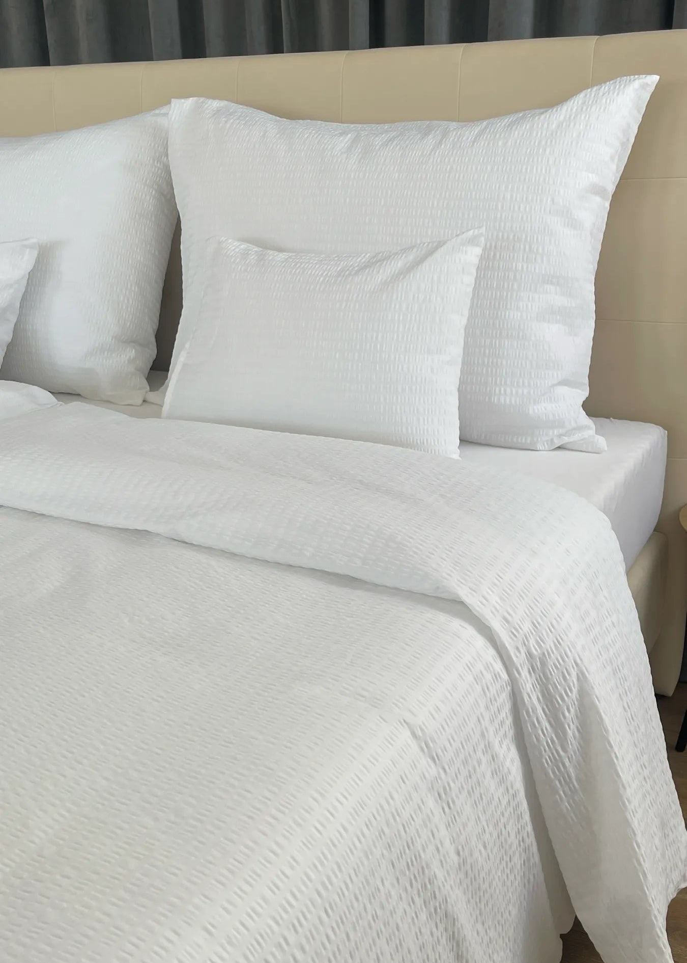 Crinkle duvet cover set – 100% cotton – Practical comfort for everyday