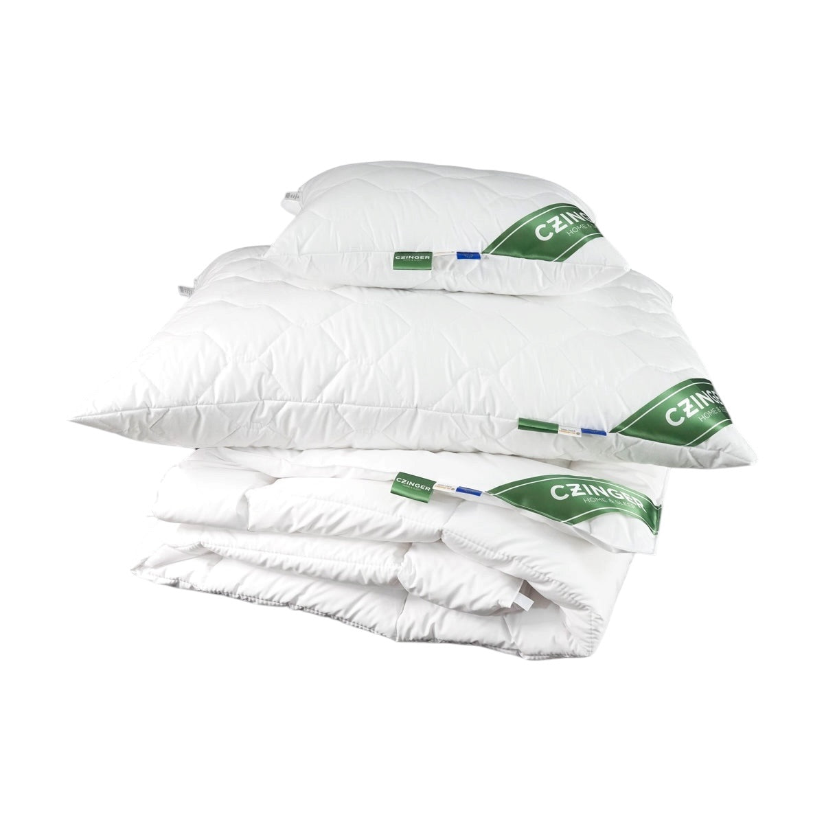 Family Extra - Antiallergisches Steppset 3-teilig - kleines Kissen, großes Kissen, Bettdecke - 4 Jahreszeiten