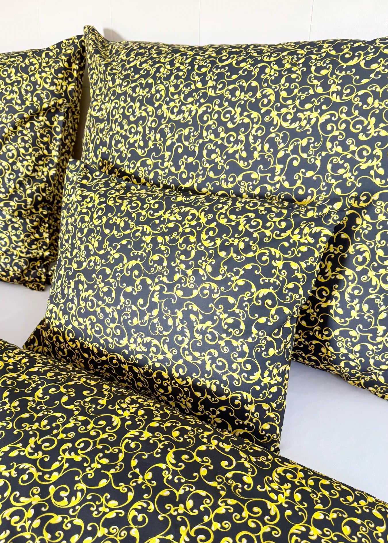 Pamut ágyneműhuzat garnitúra - Barokk arany-feketén