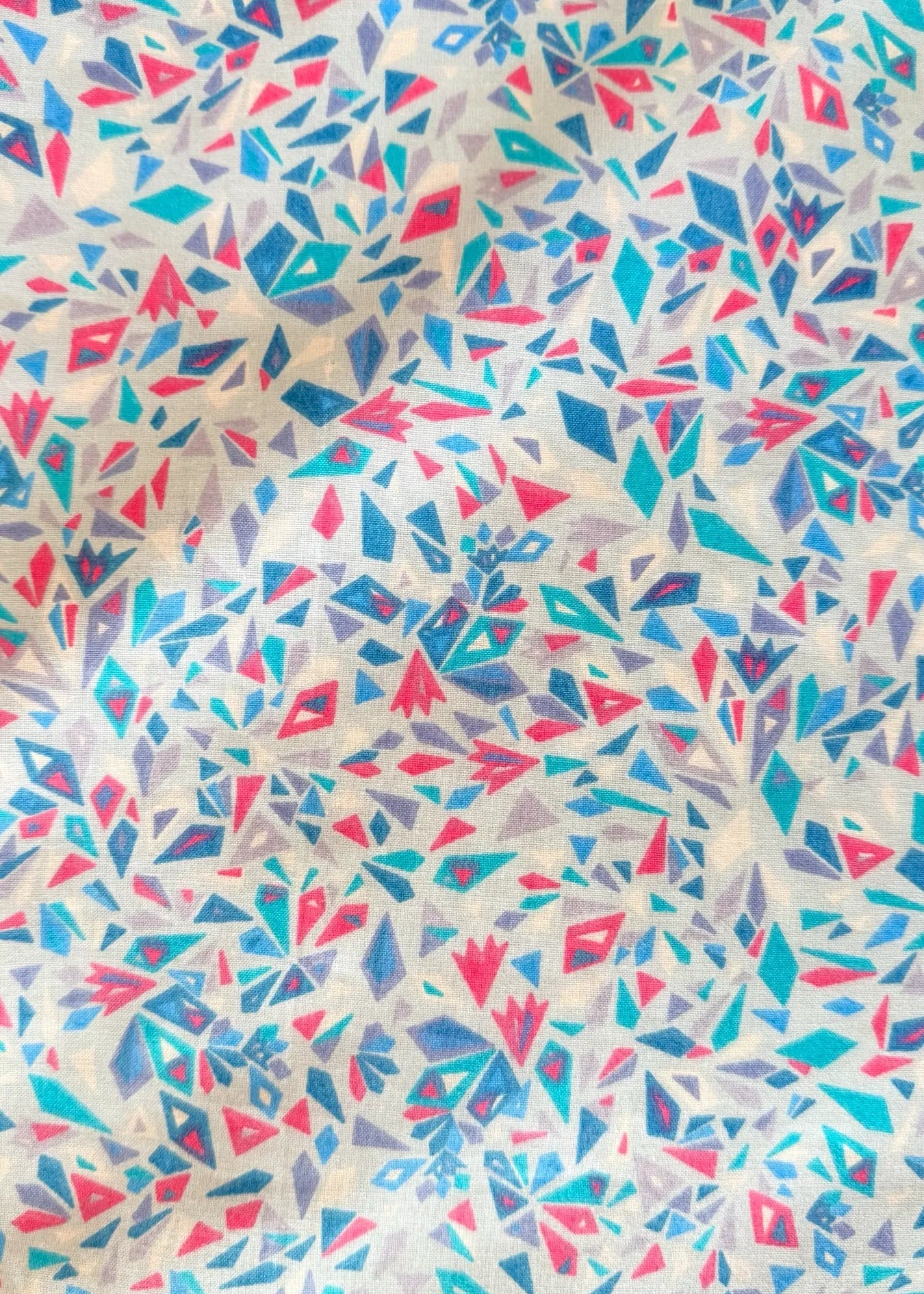 Pamut ágyneműhuzat garnitúra - Geometrikus türkiz mozaik