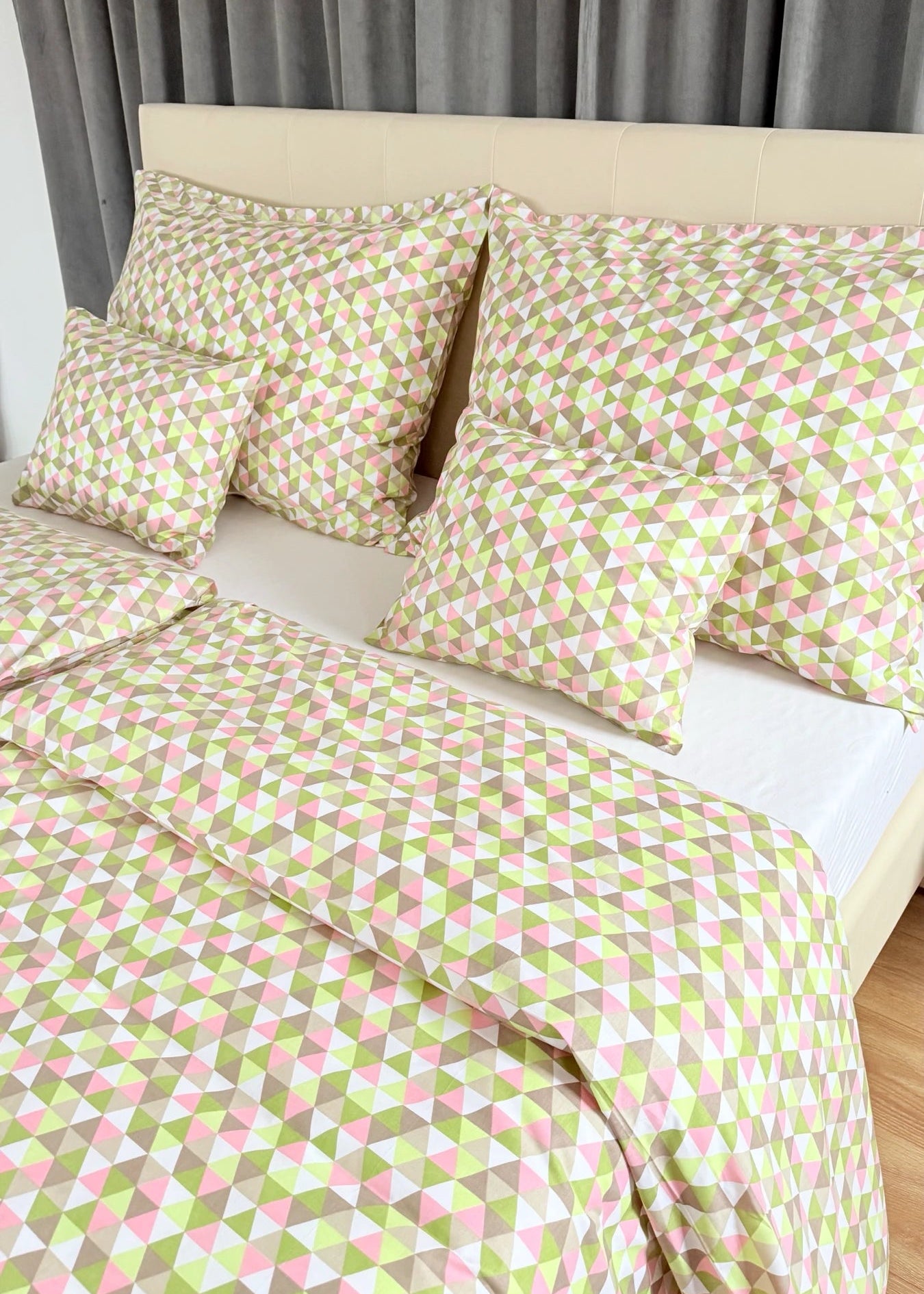 Baumwollbettwäscheset - Blaue Kreise