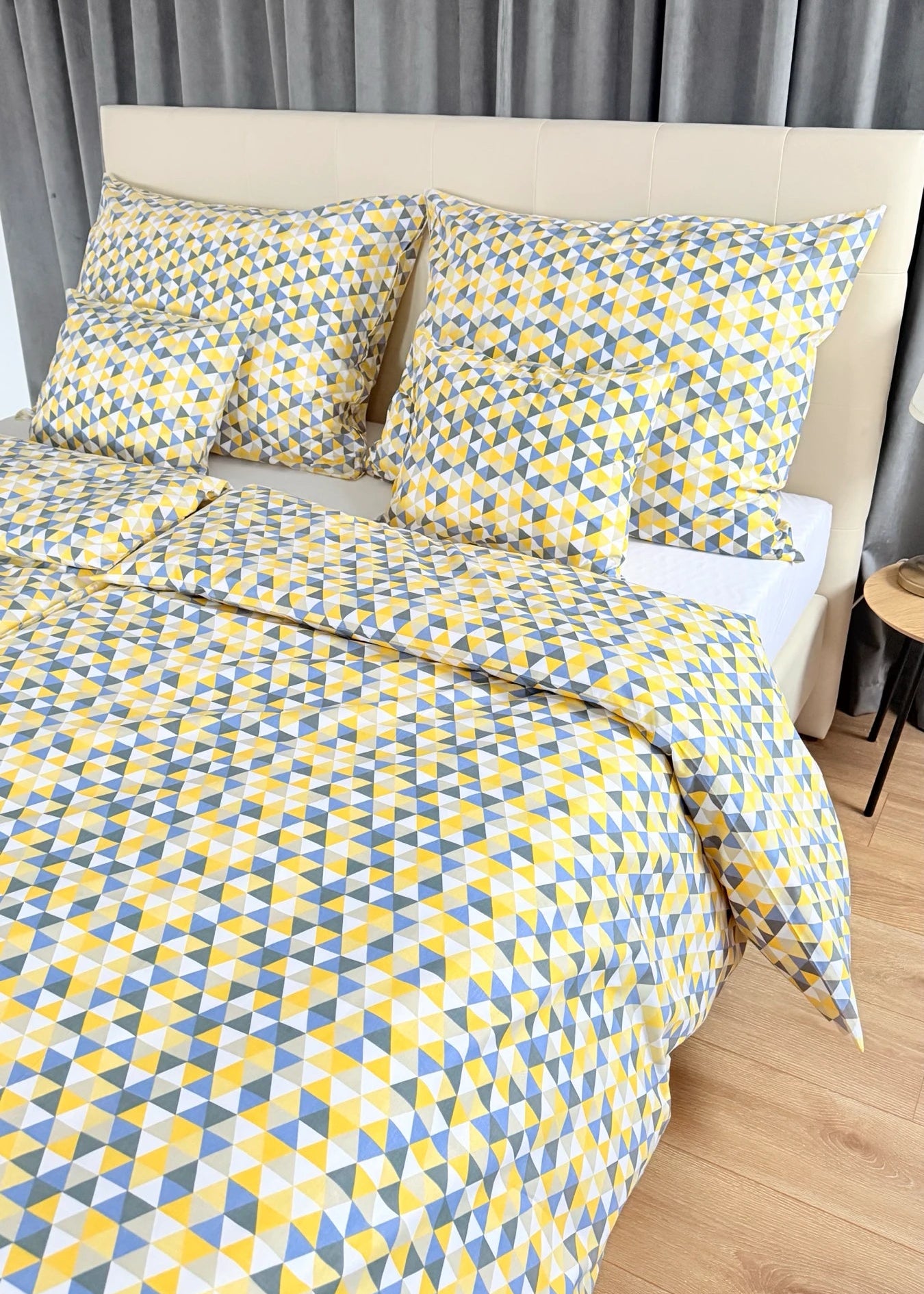 Baumwollbettwäscheset - Blaue Kreise