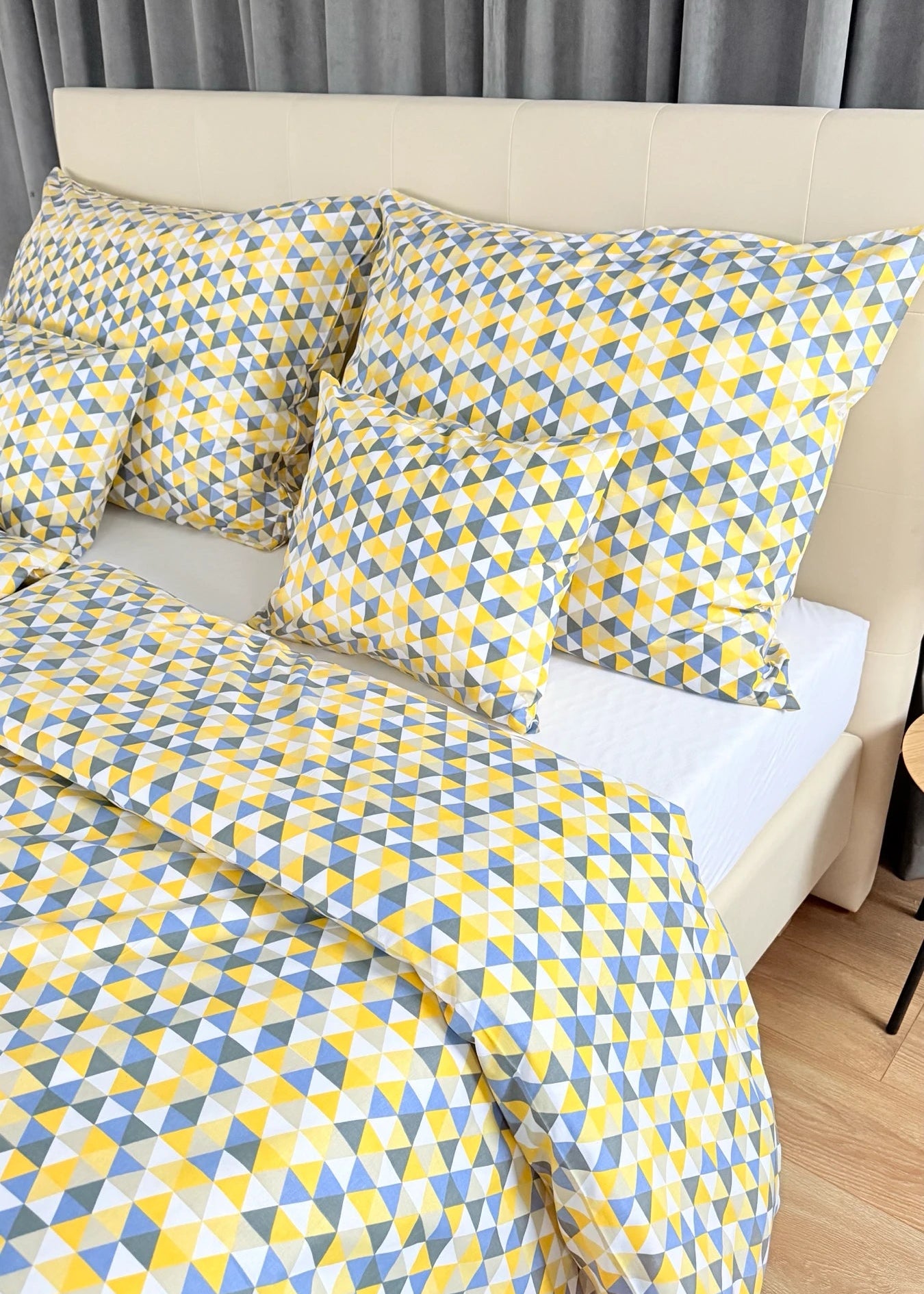 Baumwollbettwäscheset - Blaue Kreise