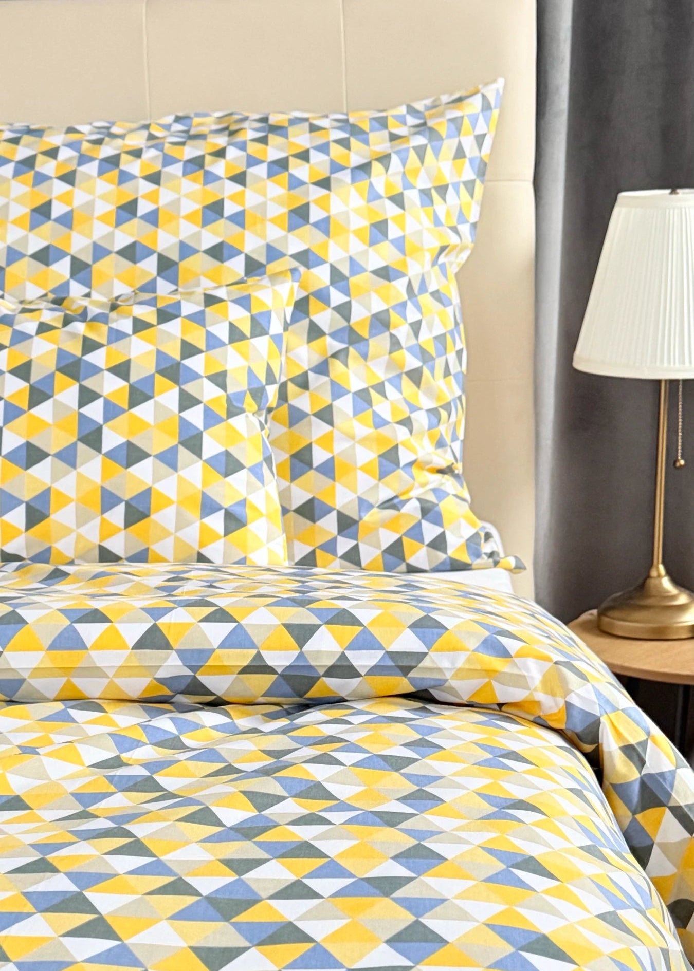 Baumwollbettwäscheset - Blaue Kreise