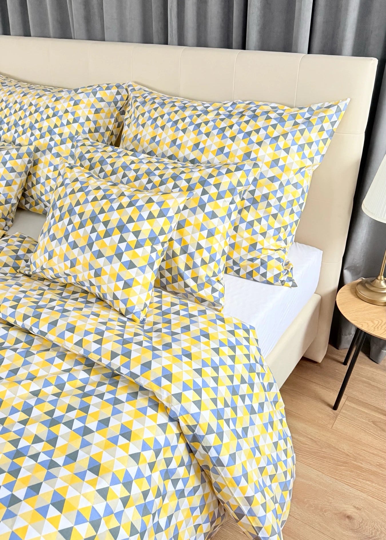 Baumwollbettwäscheset - Blaue Kreise