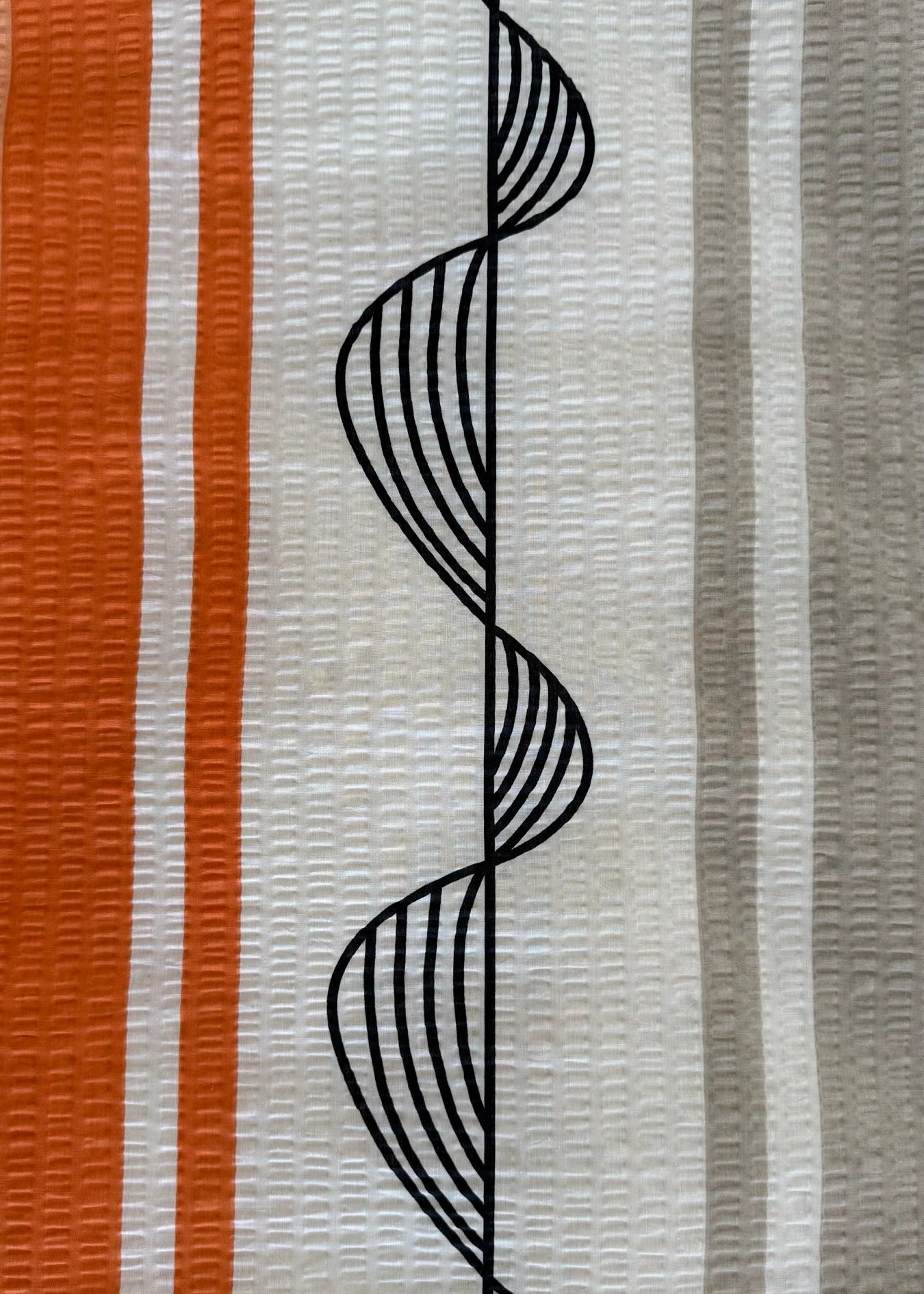 Crepe bed linen set of 3 - Green pattern