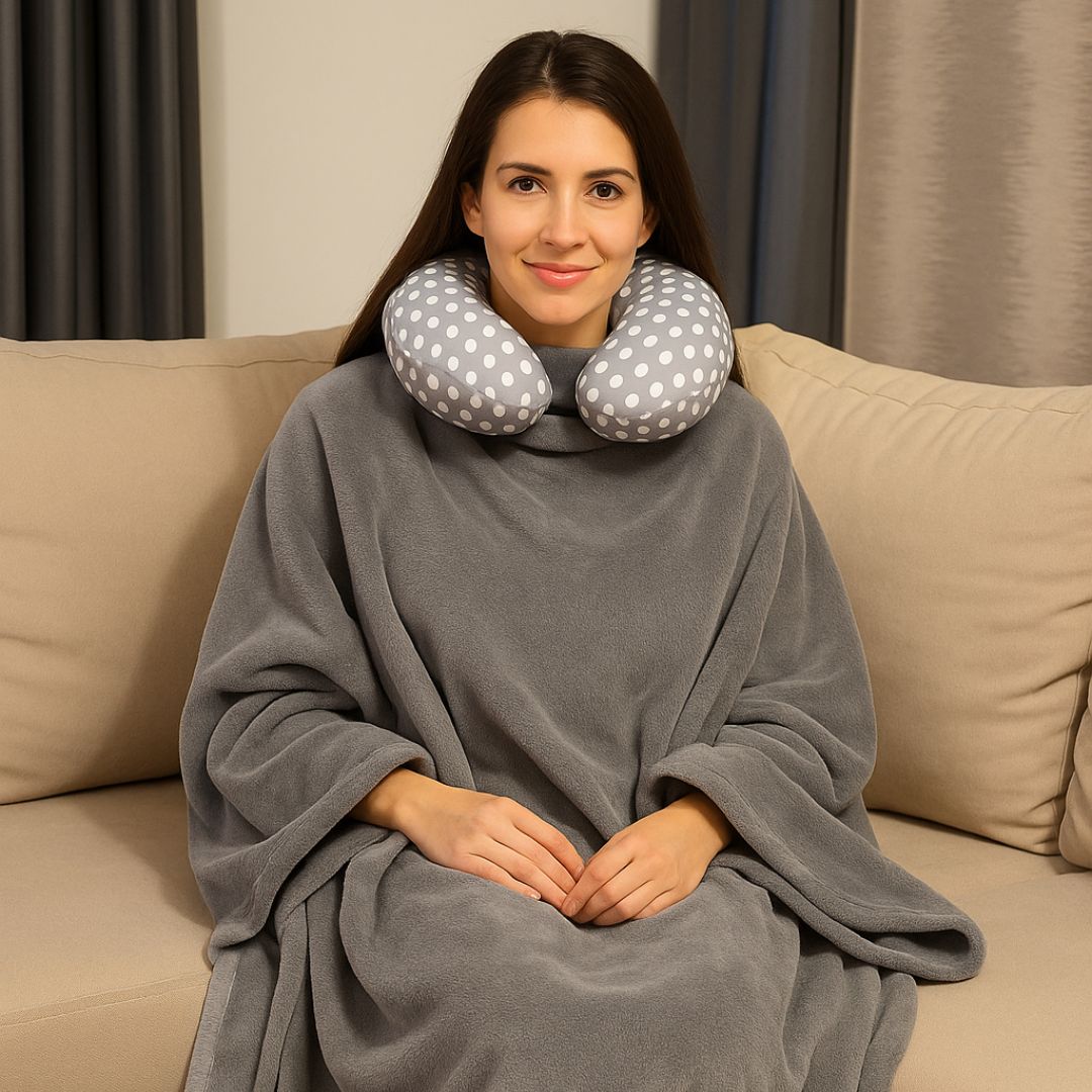 Lux Rollkissen - Nackenkissen-Set (Reiseset)