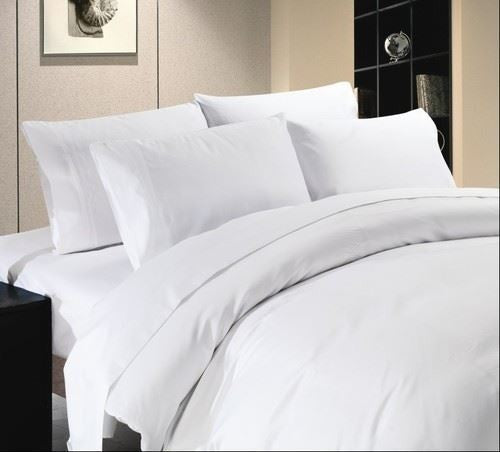 Sanforisiert - Hotelbettbezug (waschbar bei 90 C!) - 100% Baumwolle - umgeschlagen - 146 gr/m2 - verpackt