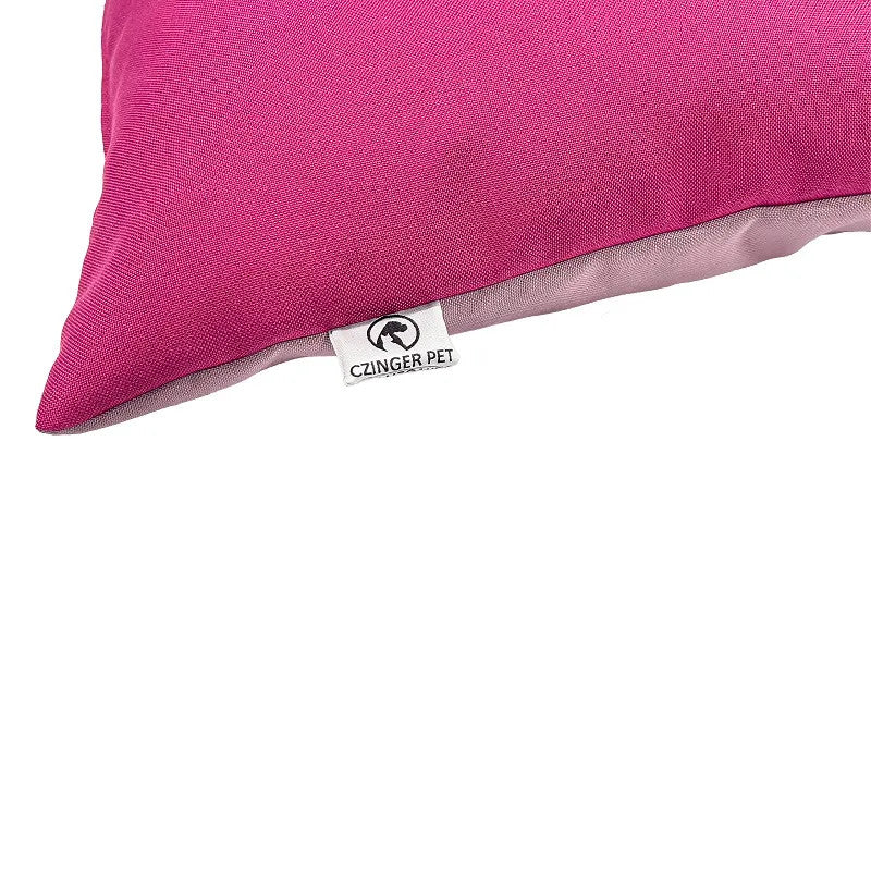 Double-sided design pillow - dog bed - light/pink