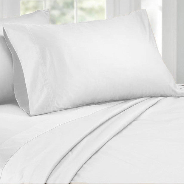 Weißer Leinen-Kissenbezug in Hotelqualität – 100 % Baumwolle – mit Reißverschluss – 146 g/m² – verpackt