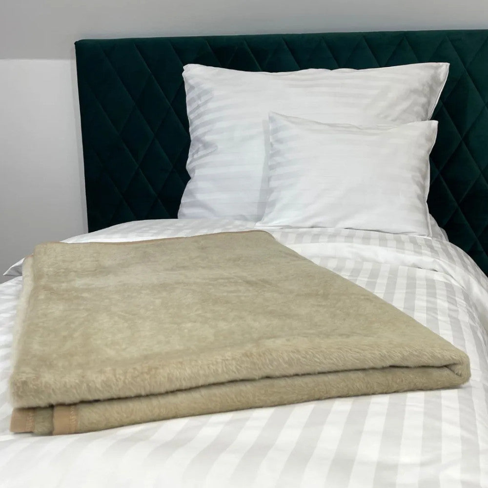Hoteldecke aus Baumwolle und Acryl - Creme