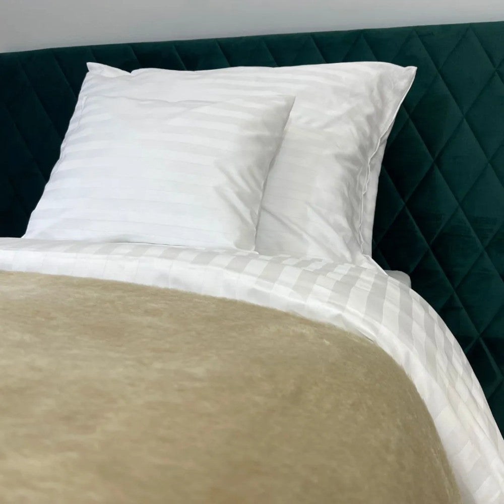 Hoteldecke aus Baumwolle und Acryl - Creme