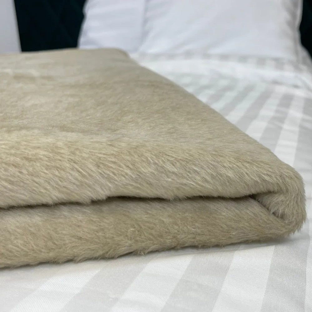 Hoteldecke aus Baumwolle und Acryl - Creme