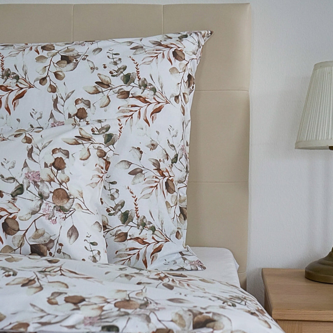 Calm Nature Cotton Duvet Cover - clean nature, delicate flowers
