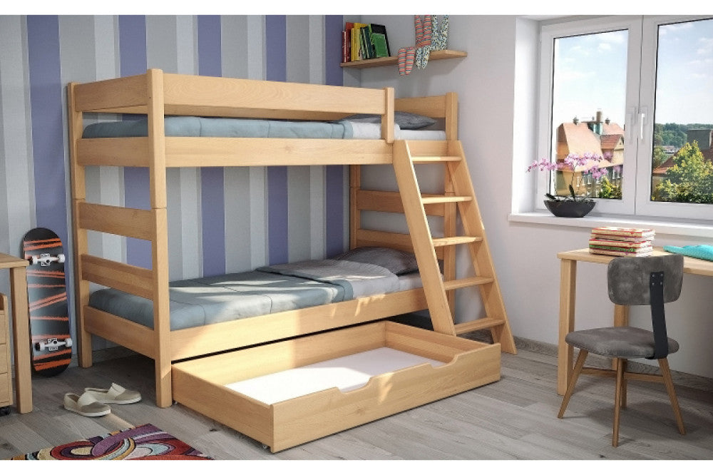 Junior 2-Etagenbett aus Buche