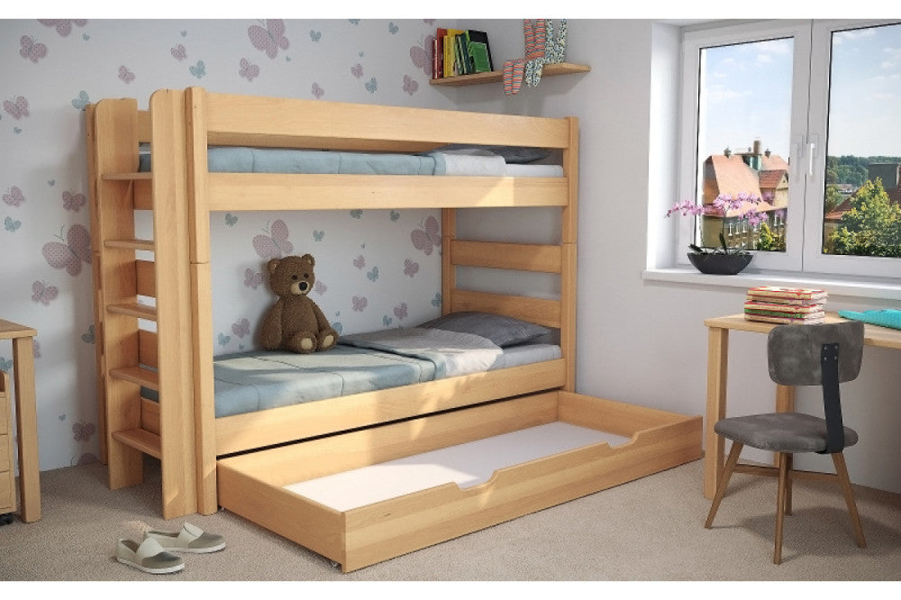 Junior 3-Etagenbett aus Buche