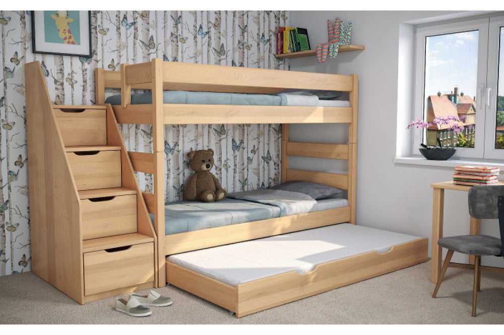 Junior 4-Etagenbett aus Buche