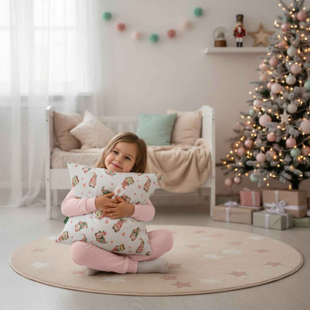 Plüssös manós párna - 40x45 cm