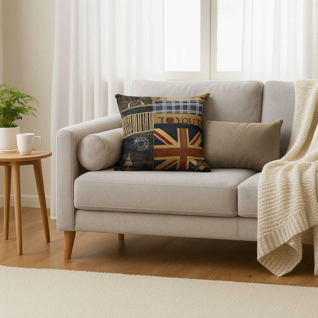 Díszpárna (betéttel) 60x60 cm - LOVE UK