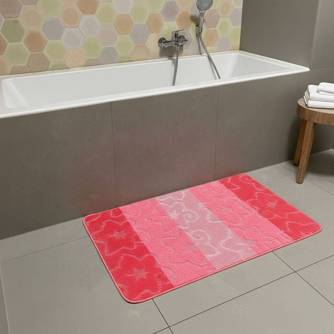 Hellgraues Badezimmerteppich-Set - 2-teilig - 50x80, 40x50 cm