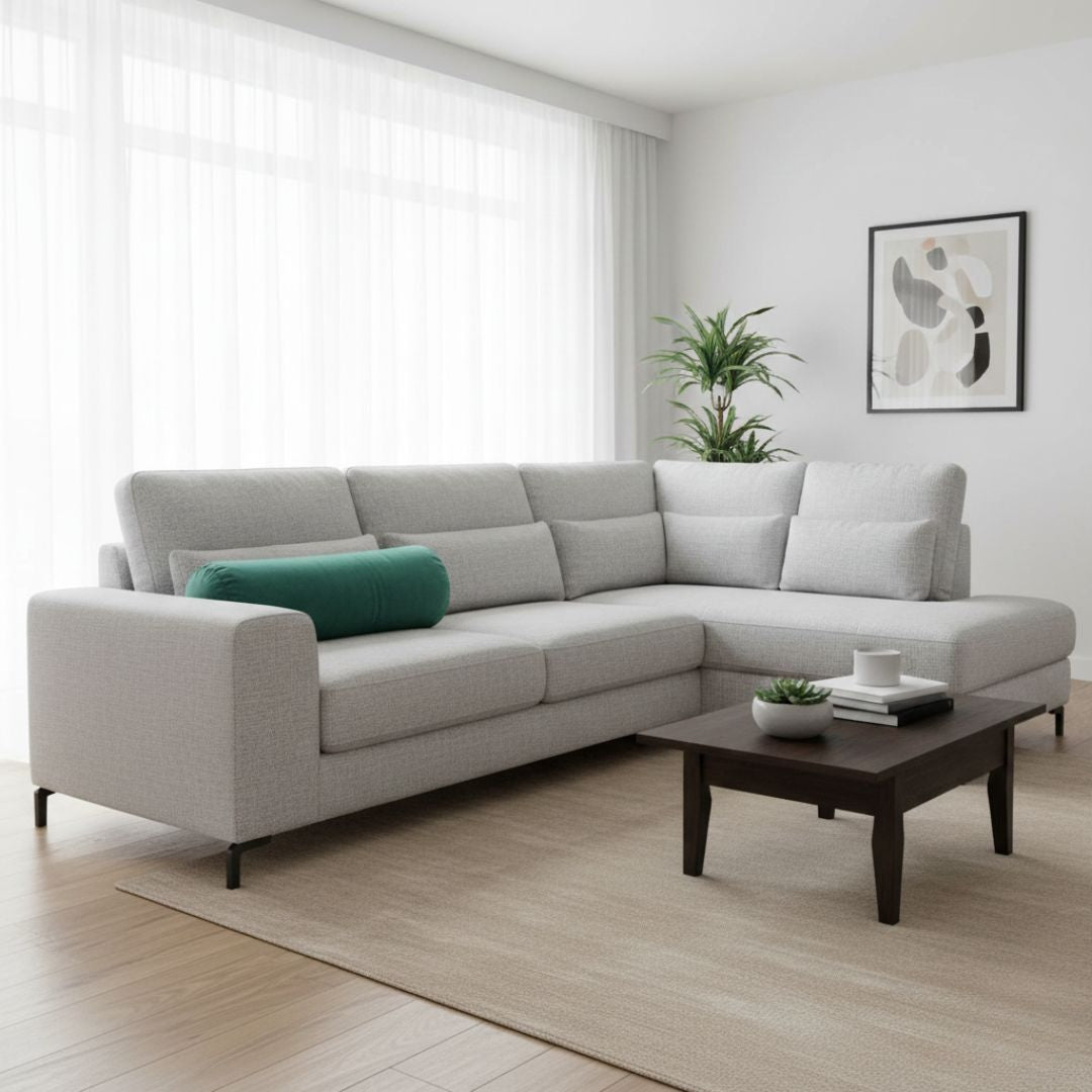 Mohazöld bársony díszpárna szettek - betéttel