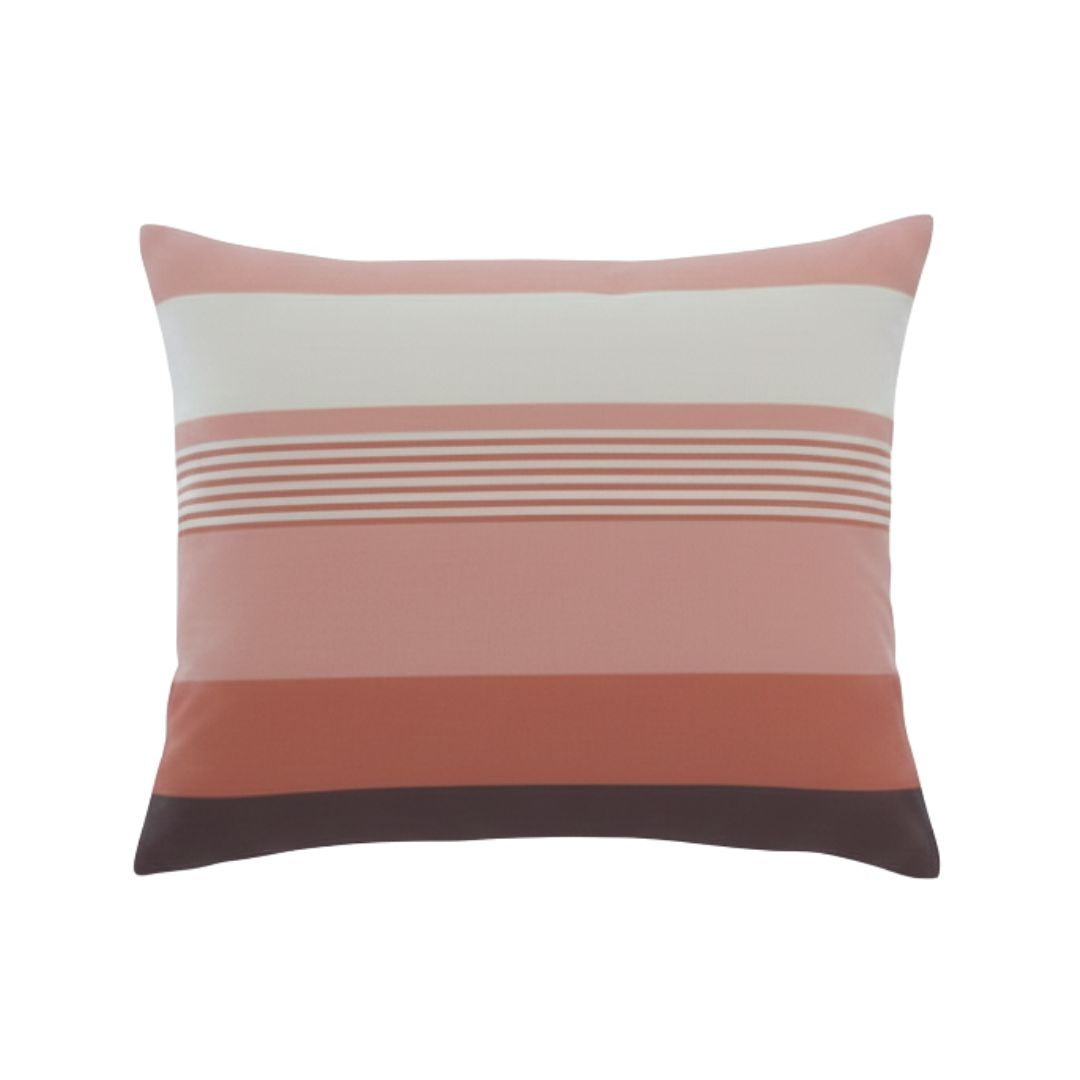 Kissenbezug aus Baumwolle - Braun/Orange