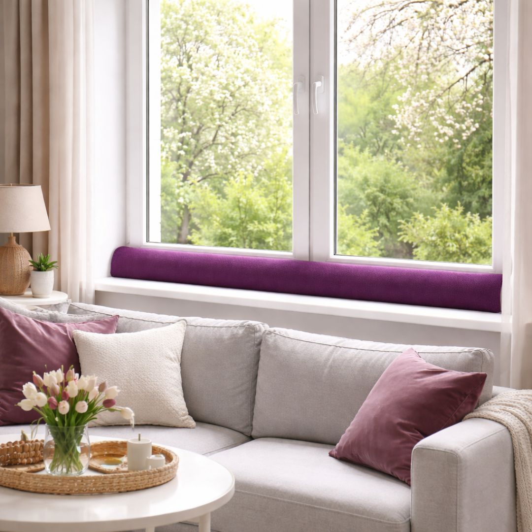 Decor grey draft stopper