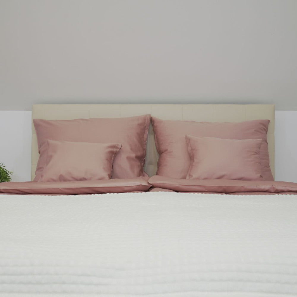 Sand plain satin bed linen set - TC 300