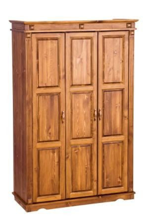 Classic - Kleiderschrank (3 Türen mit Kleiderbügeln)