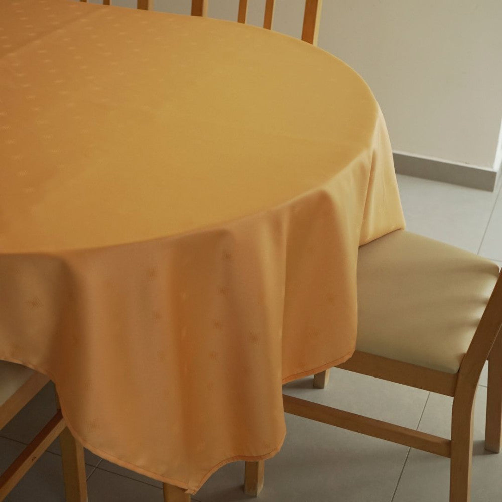 Fleckenabweisende Tischdecke - 50% Baumwolle - 50% Polyester - Lachs