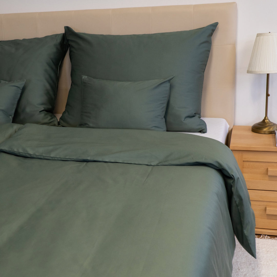 Forest satin duvet cover – deep tranquility with naturalness