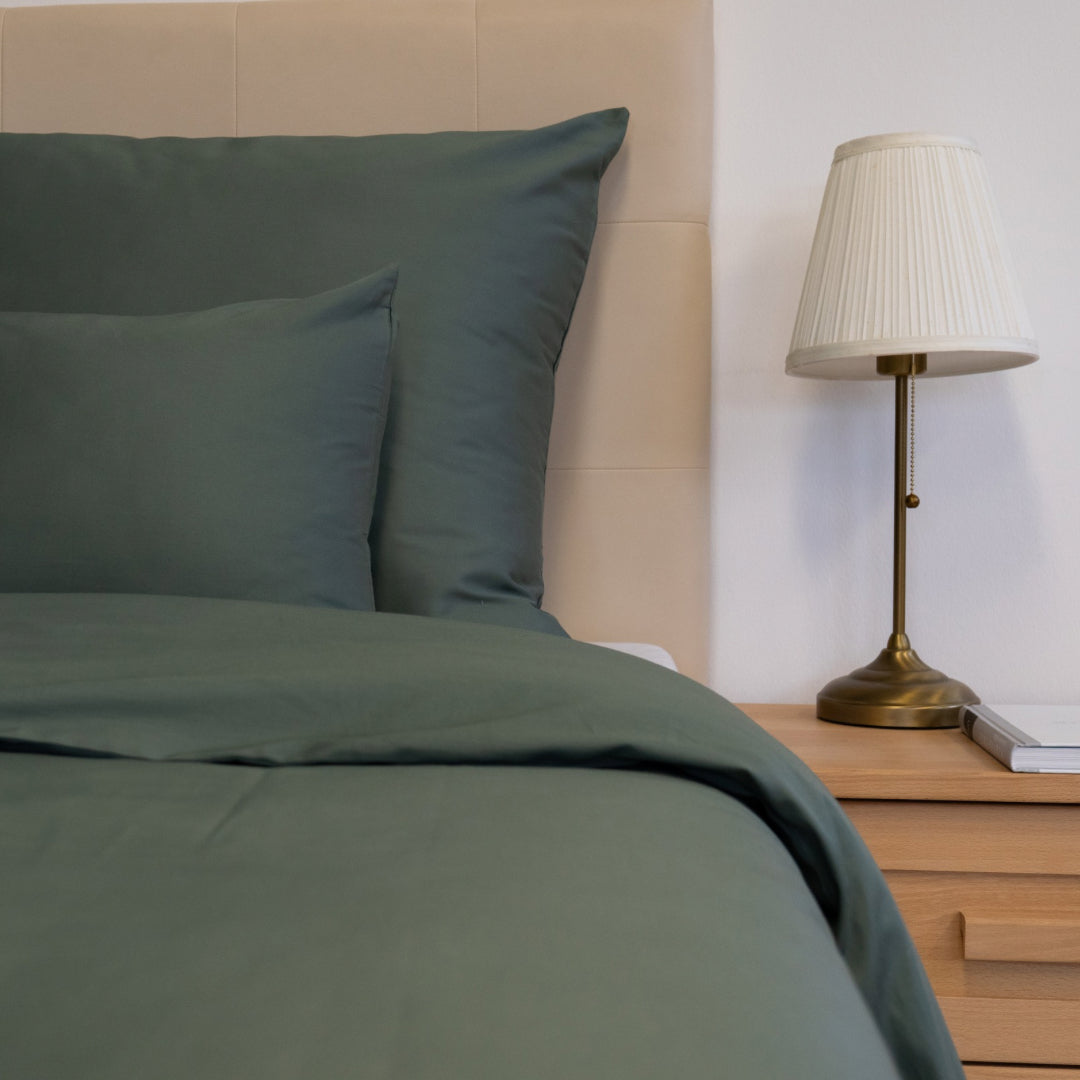 Forest satin duvet cover – deep tranquility with naturalness