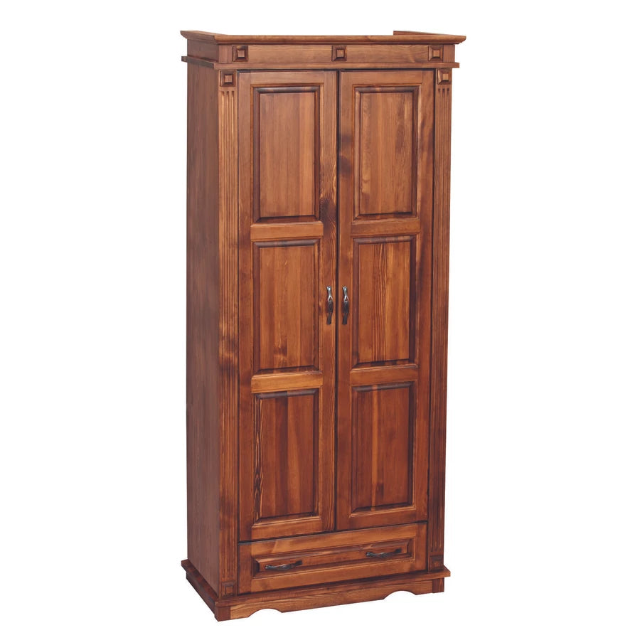 Classic - Schrank (2 Türen + 1 Schublade) - Kleiderstange/Einlegeboden