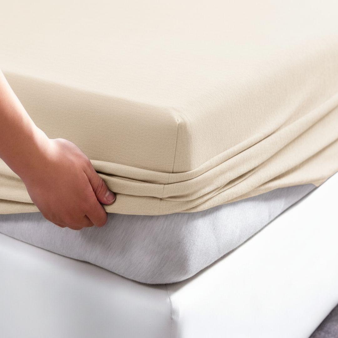 Jersey Organic – tisztán organikus gumis lepedő - 150 g - 25 cm matrac magasság - Prémium minőség!