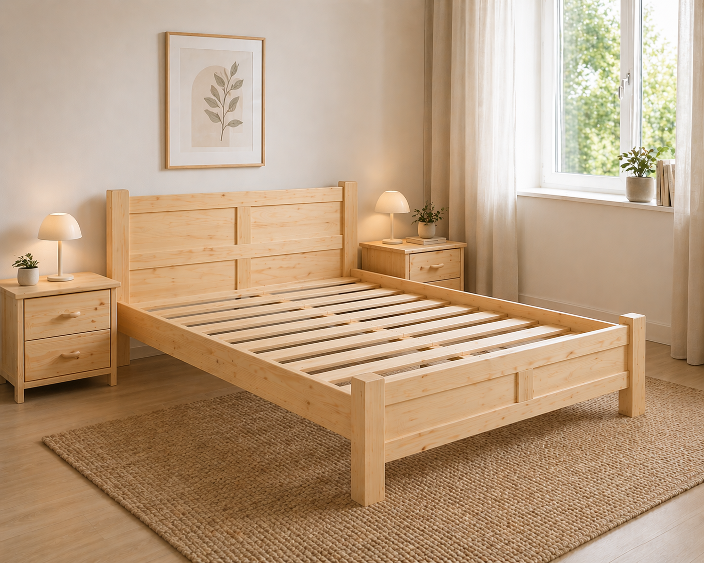 Vanessza - Fenyő ágykeret